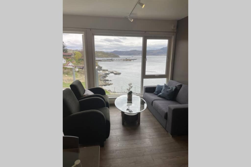 Flott Leilighet Med Spektakulaer Utsikt! Hjelmeland Luaran gambar